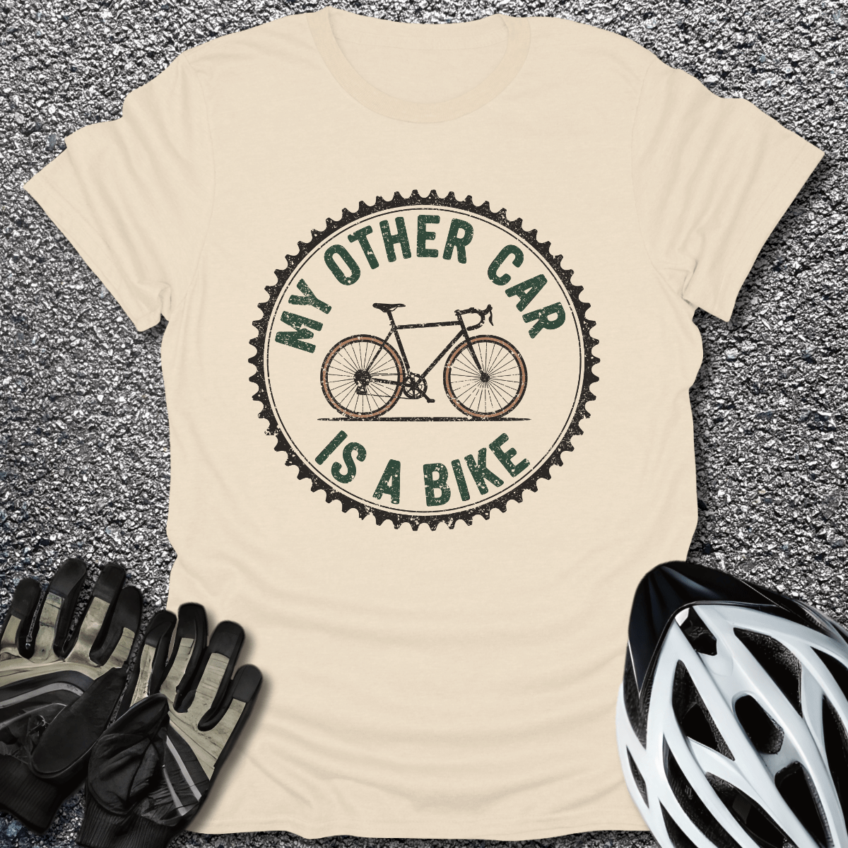 My Other Car T-Shirt in Natural / S from CycleTees