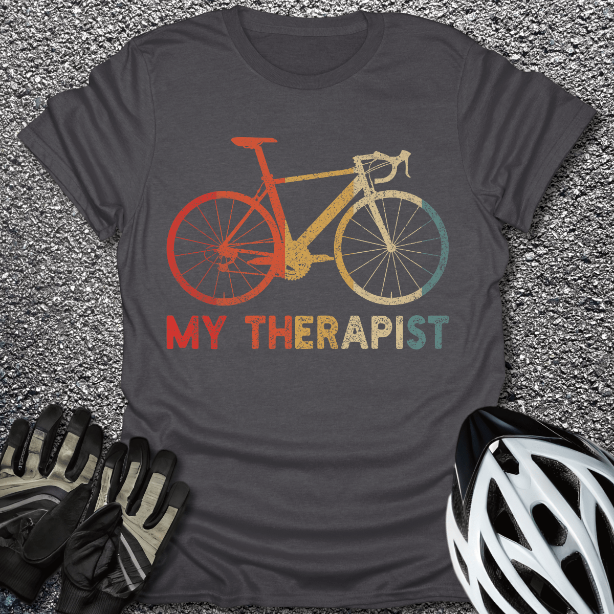 My Therapist T-Shirt in Dark Heather / S from CycleTees