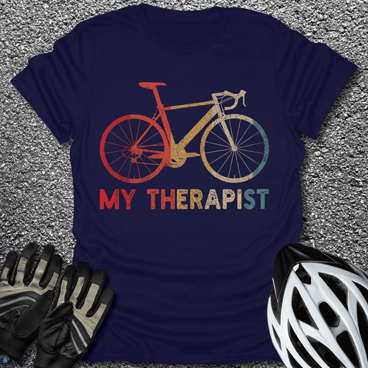 My Therapist T-Shirt in Navy / S from CycleTees