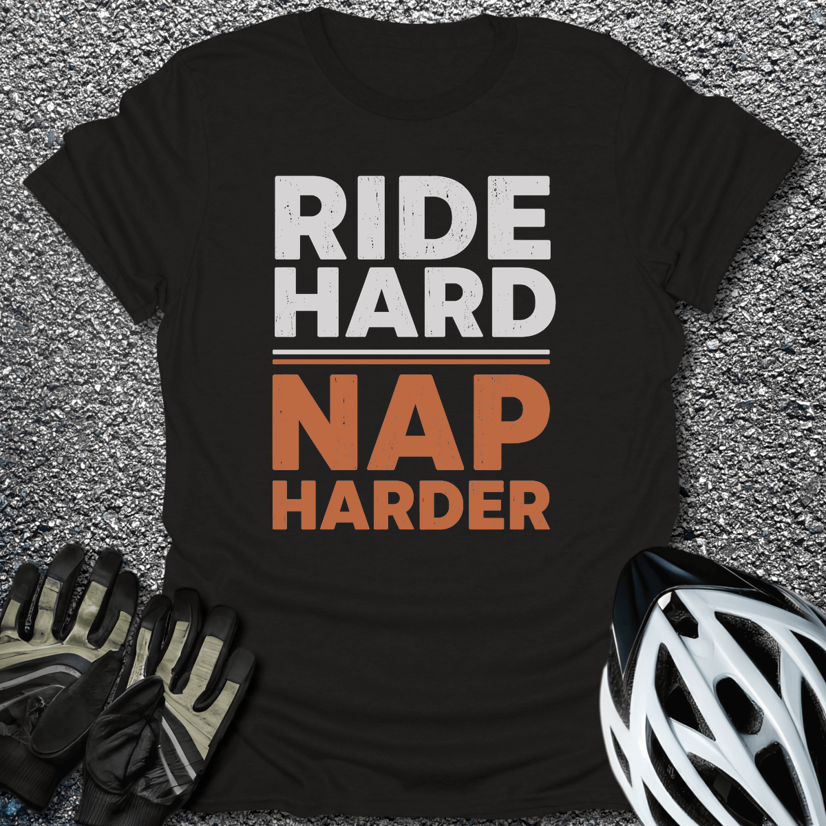 Nap Harder T-Shirt in Black / S from CycleTees