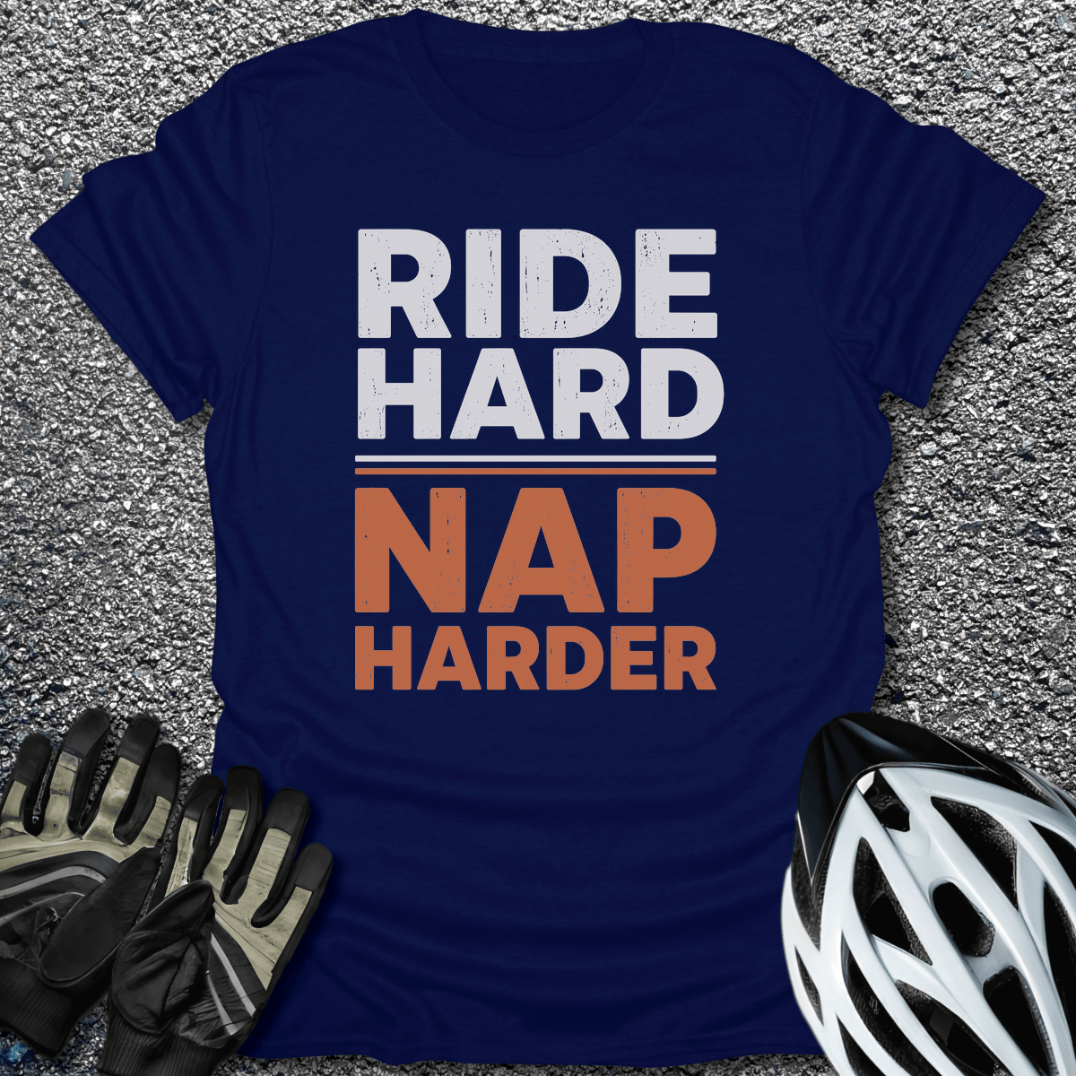 Nap Harder T-Shirt in Navy / S from CycleTees