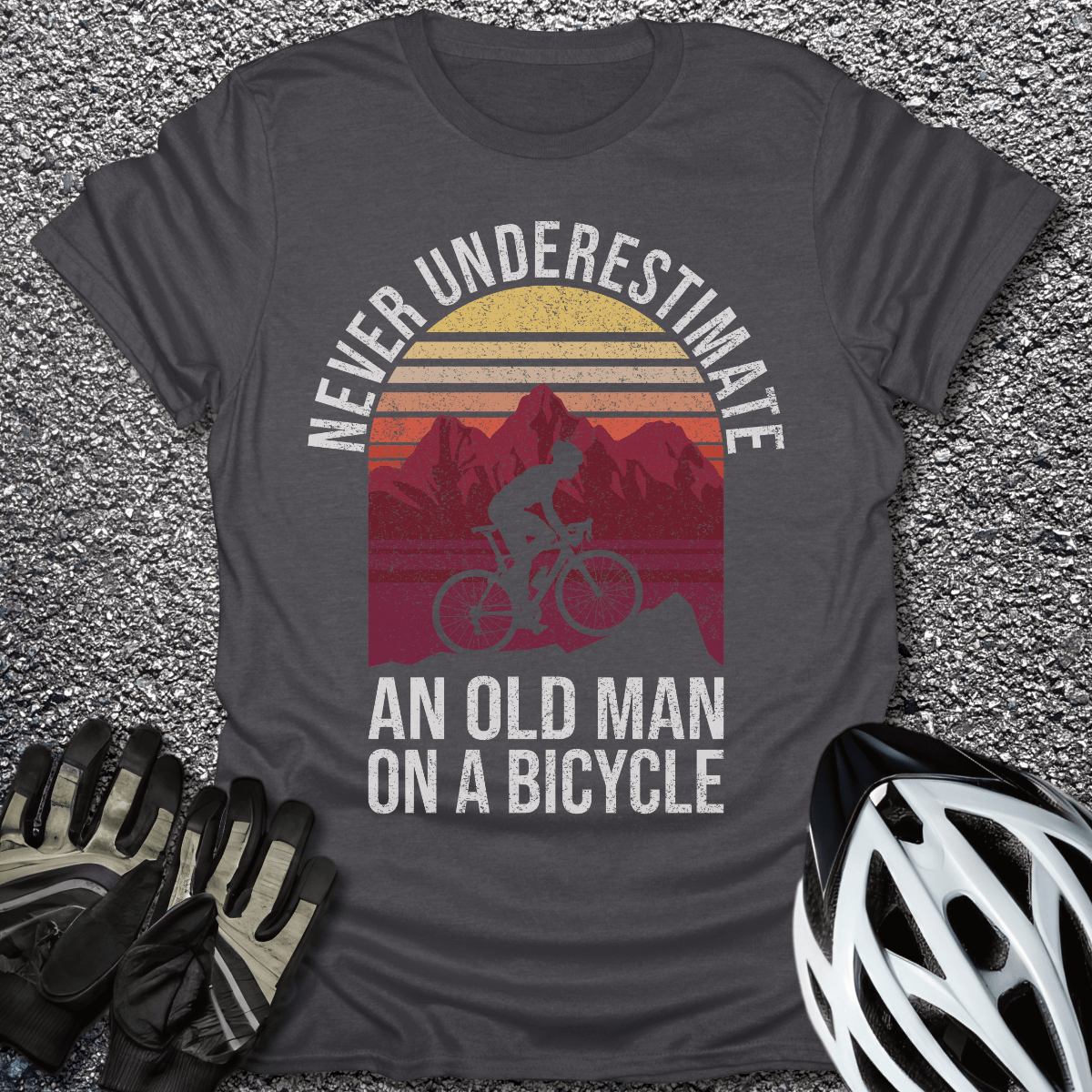 Never Underestimate T-Shirt in Dark Heather / S from CycleTees