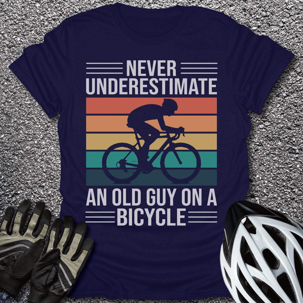 Never Underestimate T-Shirt in Navy / S from CycleTees