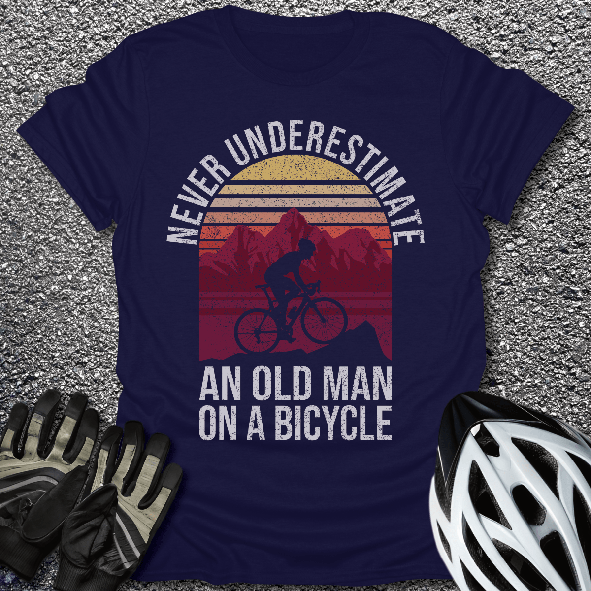 Never Underestimate T-Shirt in Navy / S from CycleTees