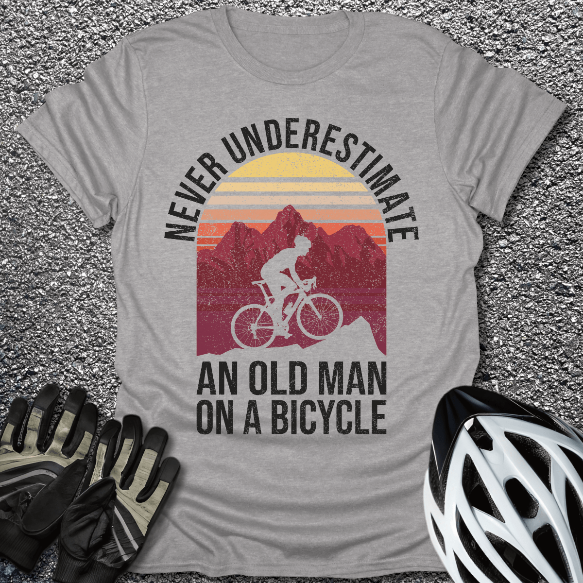 Never Underestimate T-Shirt in Sport Grey / S from CycleTees