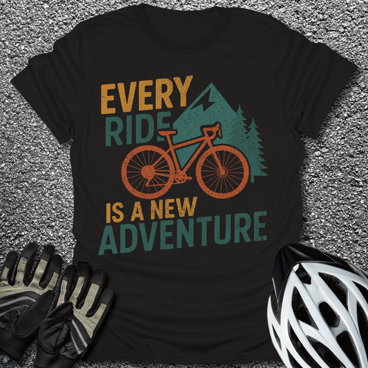 New Adventure T-Shirt in Black / S from CycleTees