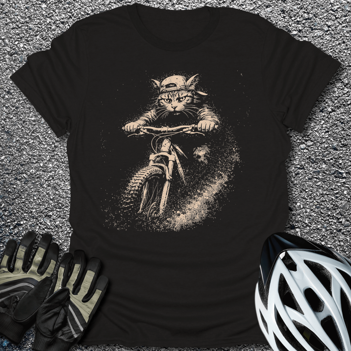 Nine Lives T-Shirt in Black / S from CycleTees