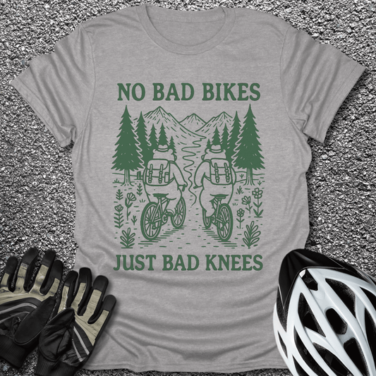 No Bad Bikes T-Shirt in Sport Grey / S from CycleTees