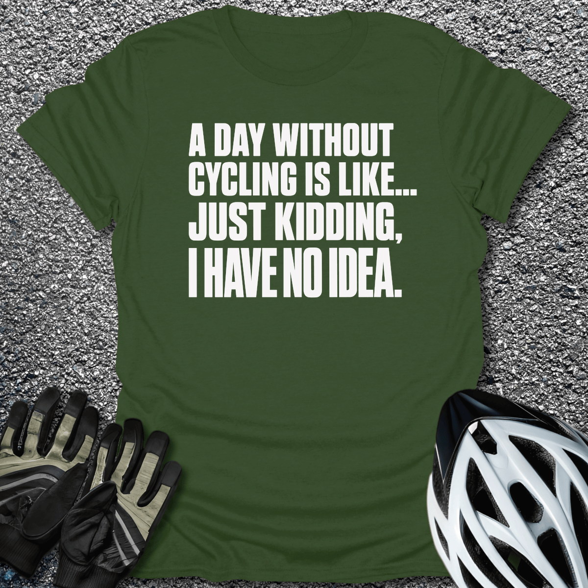 No Idea T-Shirt in Military Green / S from CycleTees