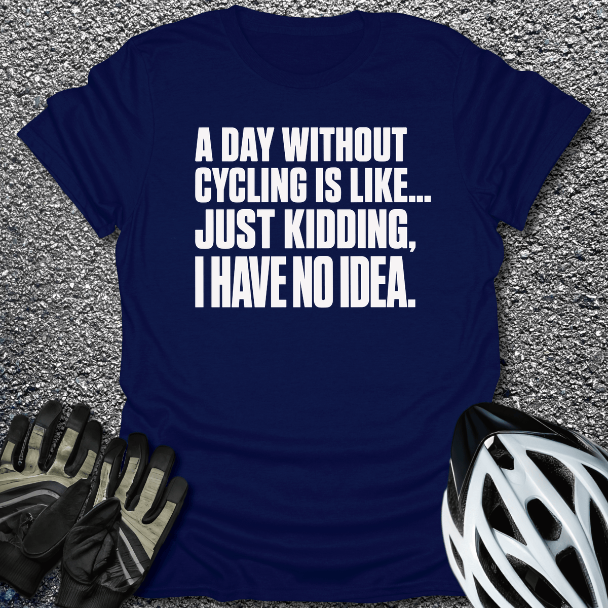No Idea T-Shirt in Navy / S from CycleTees