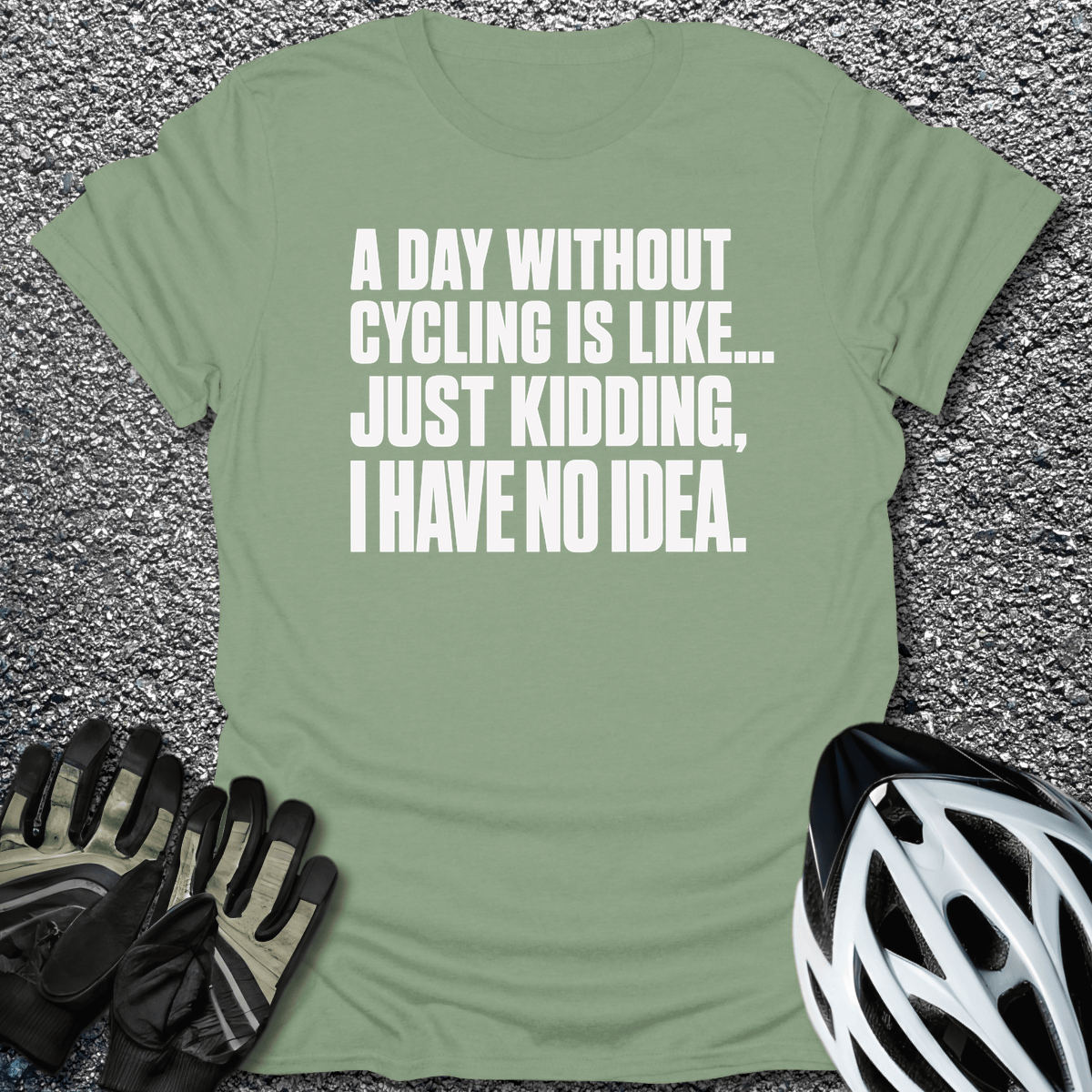 No Idea T-Shirt in Sage / S from CycleTees
