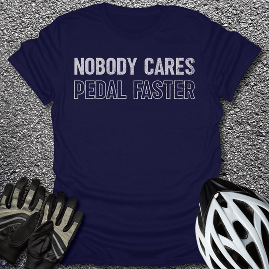 Nobody Cares T-Shirt in Navy / S from CycleTees