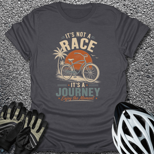 Not A Race T-Shirt in Dark Heather / S from CycleTees