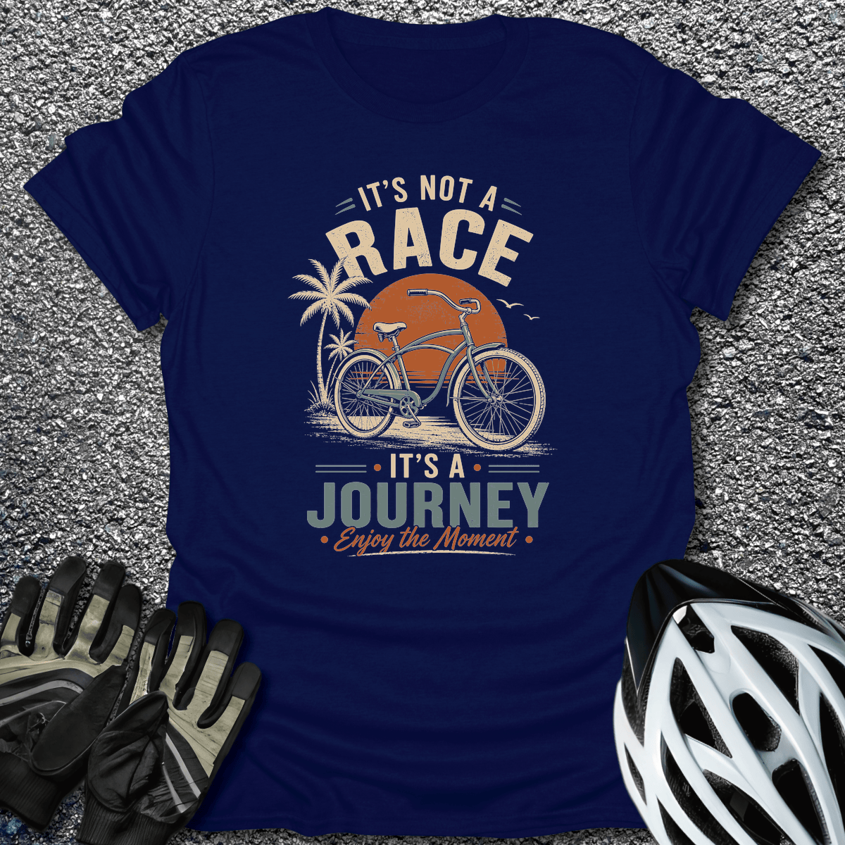 Not A Race T-Shirt in Navy / S from CycleTees