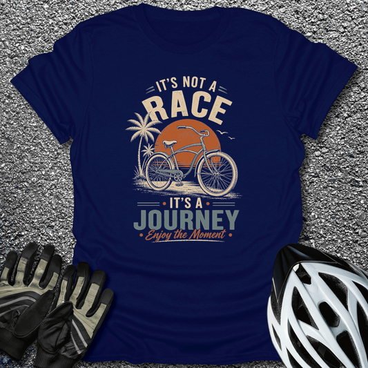 Not A Race T-Shirt in Navy / S from CycleTees