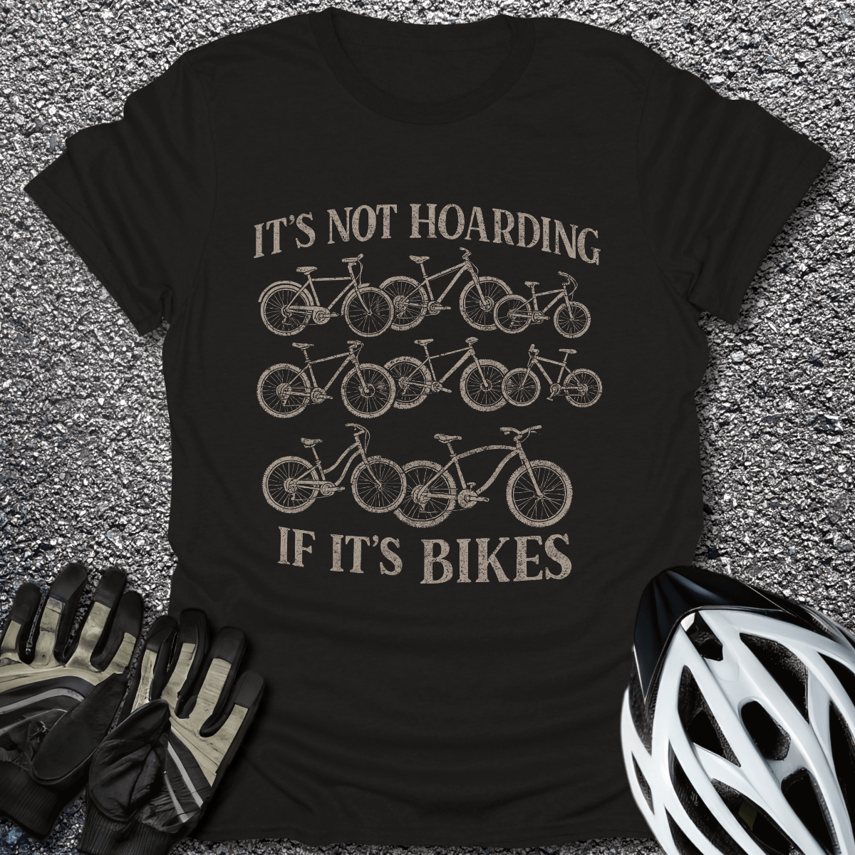 Not Hoarding T-Shirt in Black / S from CycleTees