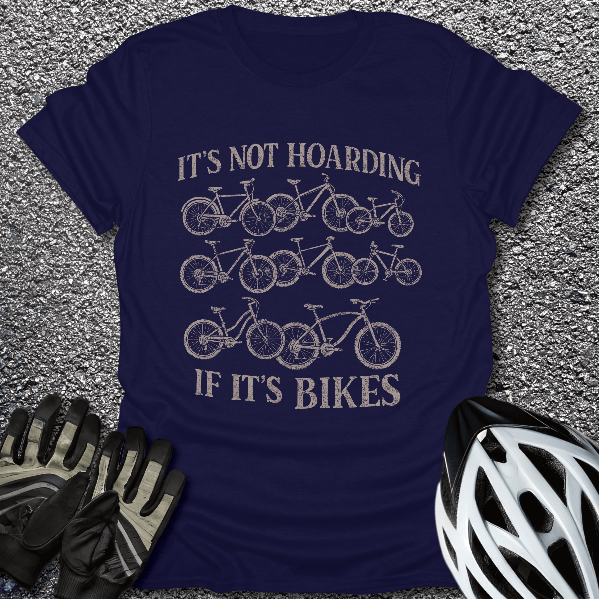 Not Hoarding T-Shirt in Navy / S from CycleTees
