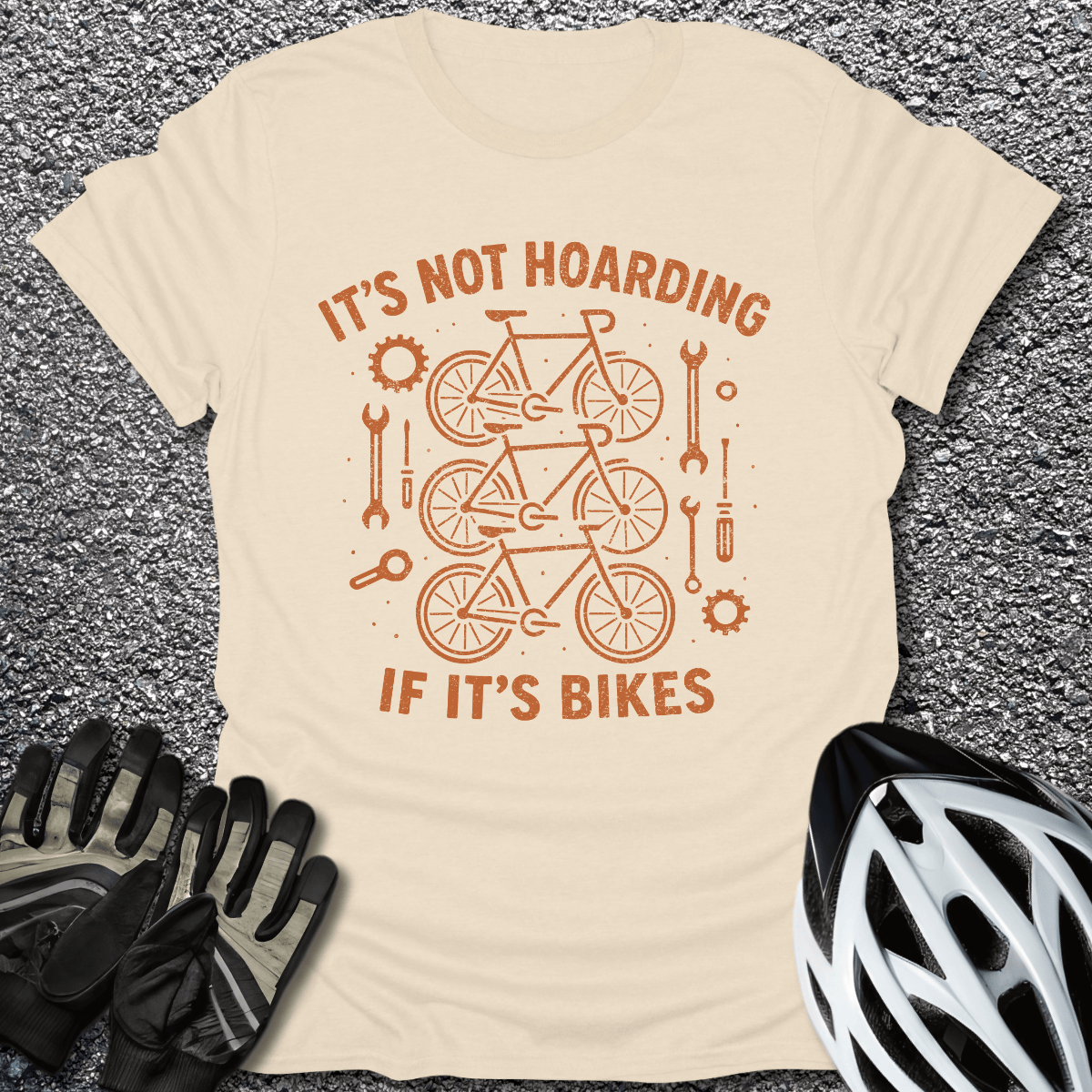 Not if it's Bikes T-Shirt in Natural / S from CycleTees