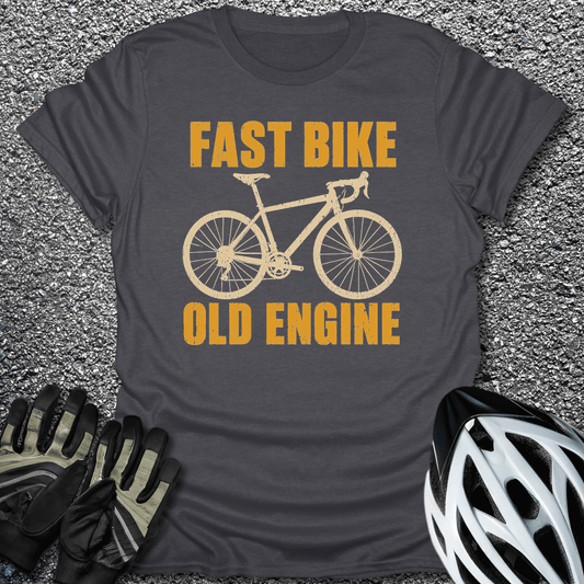 Old Engine T-Shirt in S / Dark Heather from CycleTees