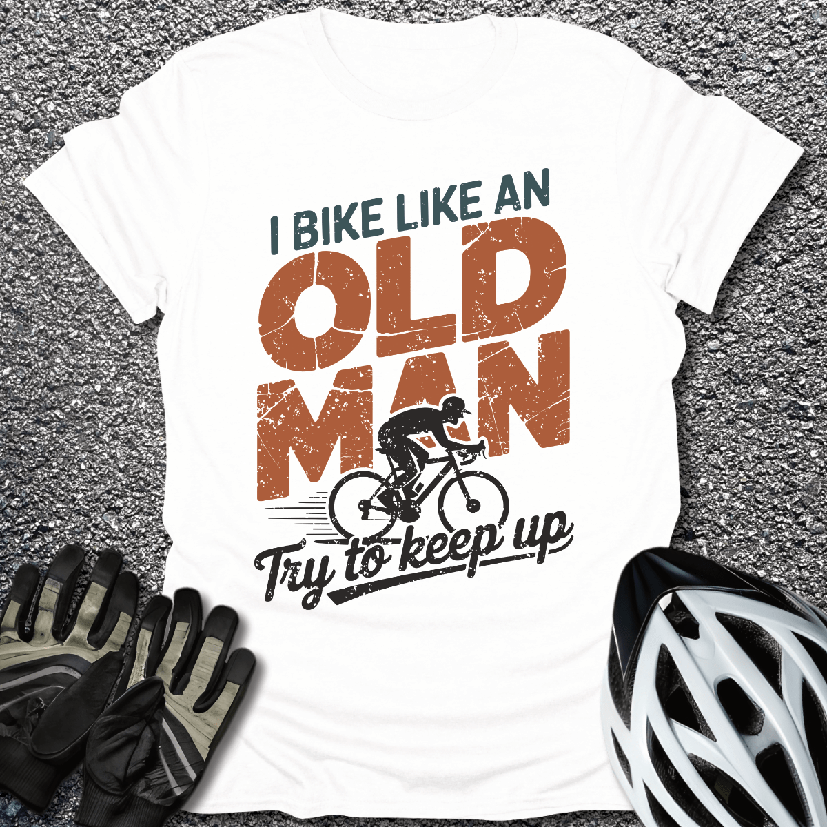Old Man T-Shirt in White / S from CycleTees