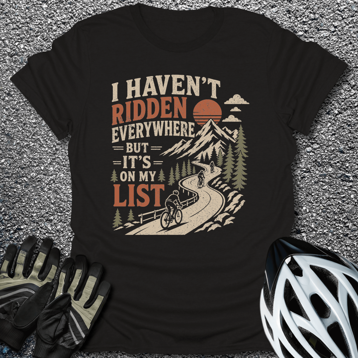On My List T-Shirt in Black / S from CycleTees