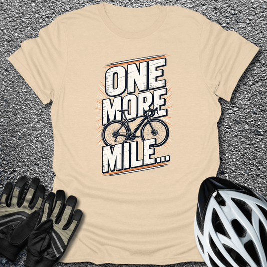 One More Mile T-Shirt in S / Sand from CycleTees