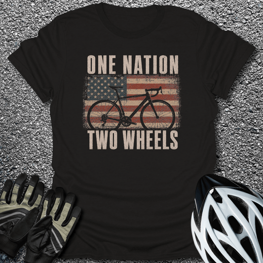 One Nation T-Shirt in Black / S from CycleTees