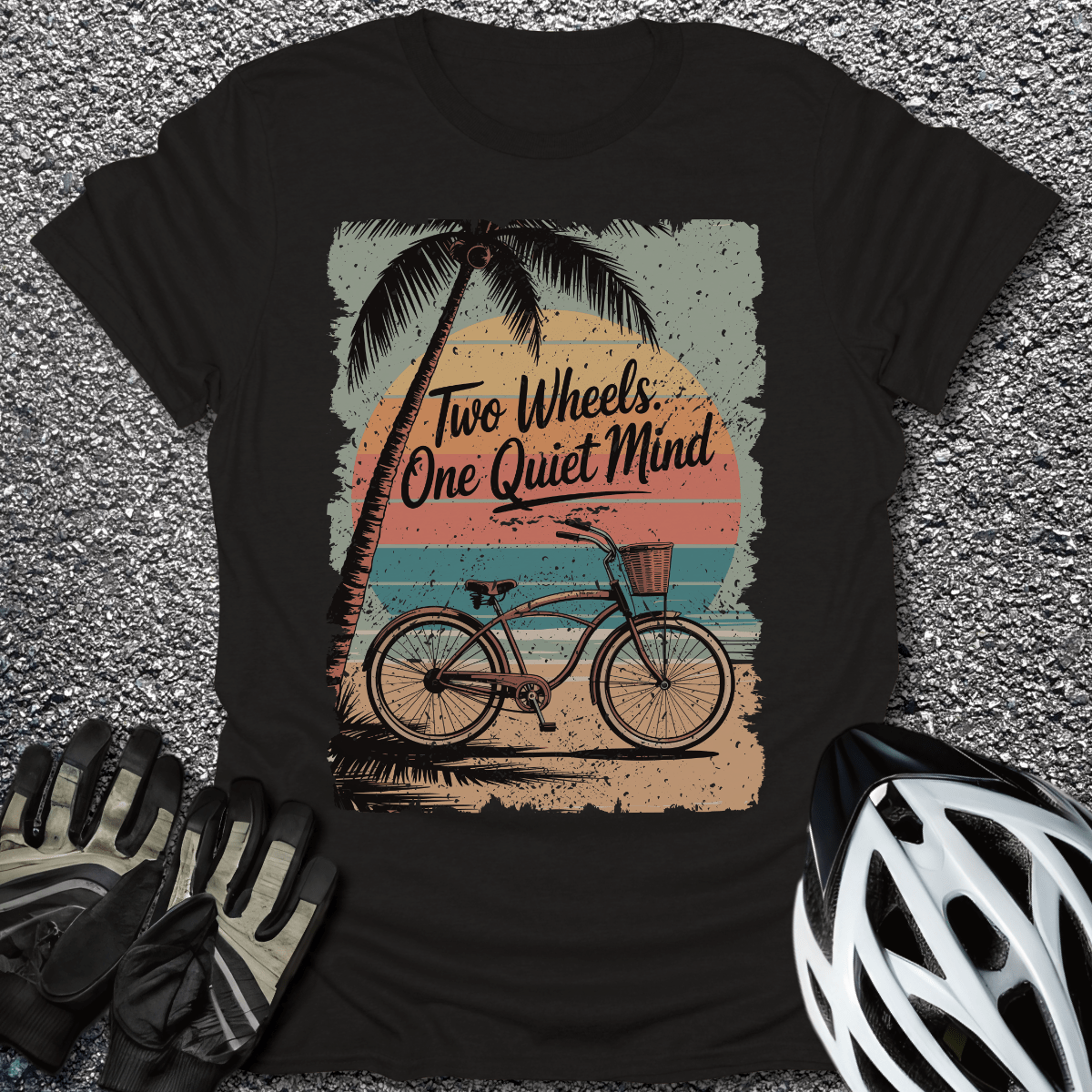 One Quiet Mind T-Shirt in Black / S from CycleTees