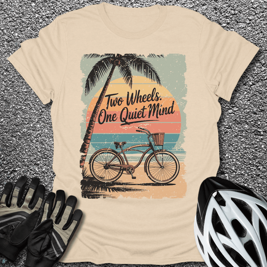 One Quiet Mind T-Shirt in Sand / S from CycleTees