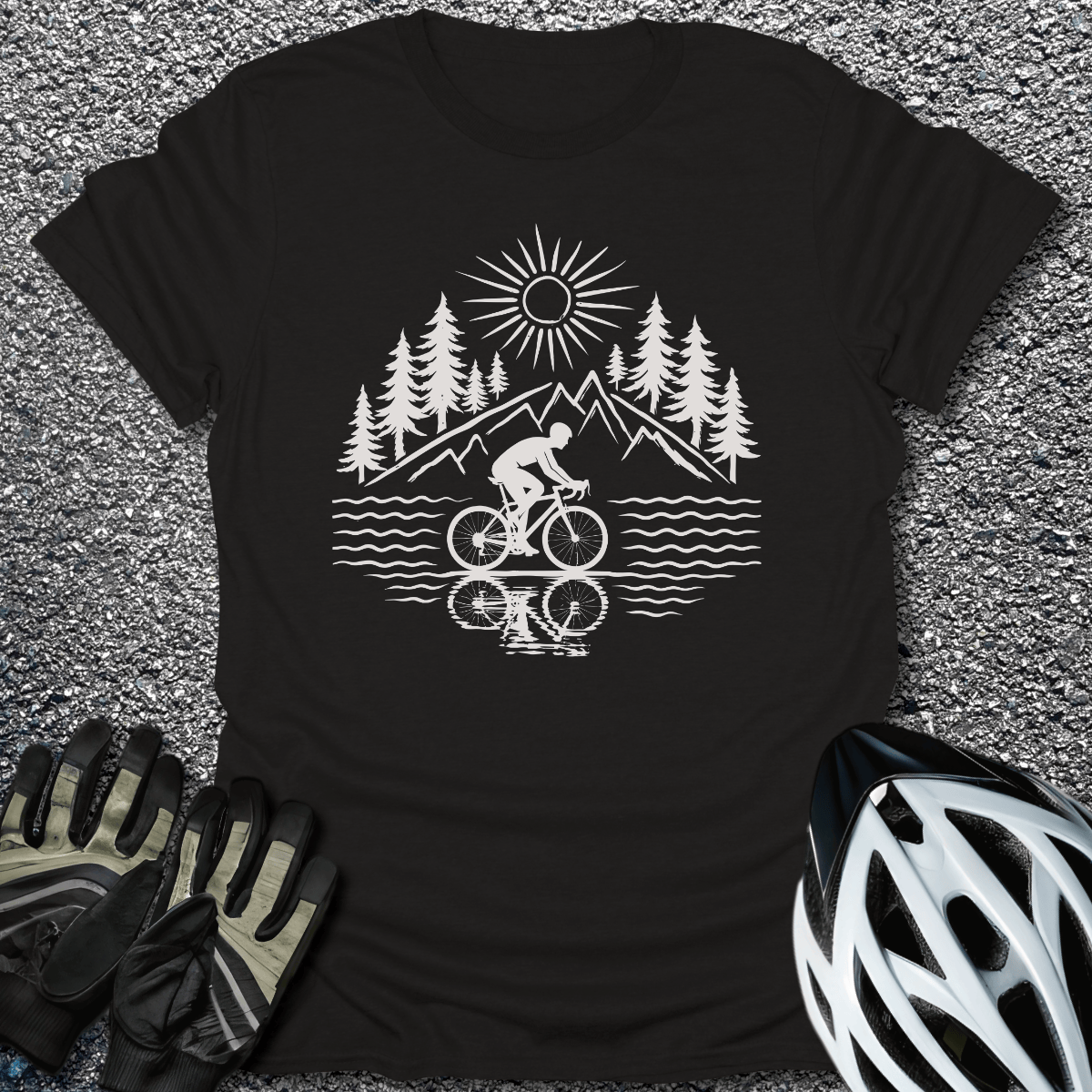 Out There T-Shirt in Black / S from CycleTees