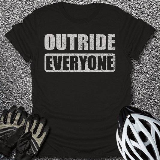 Outride Everyone T-Shirt in Black / S from CycleTees