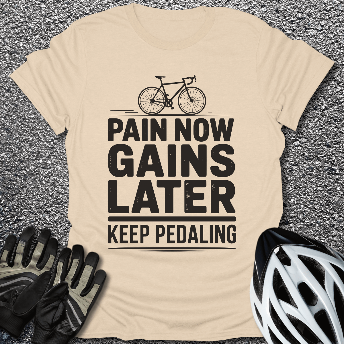 Pain Now T-Shirt in Sand / S from CycleTees