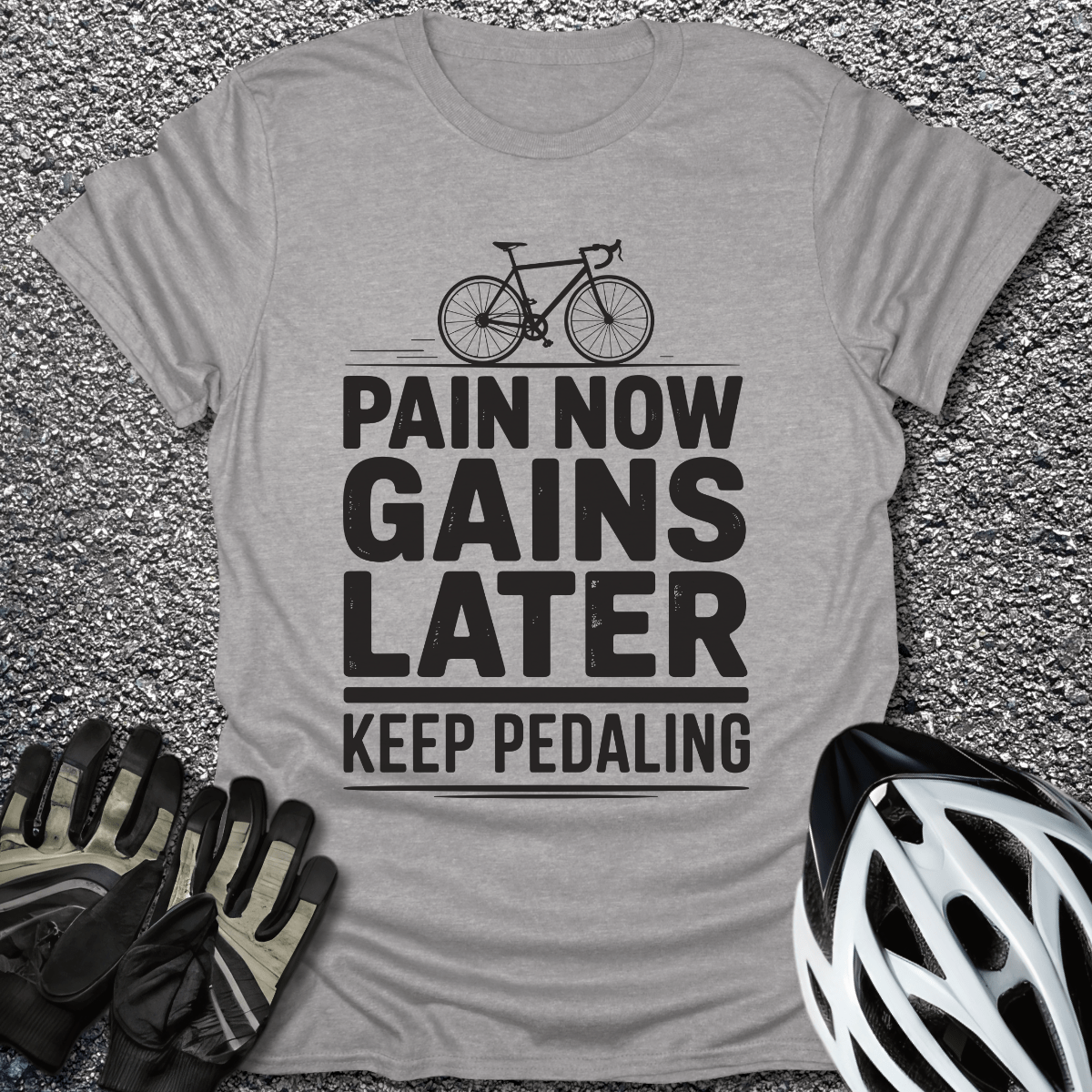 Pain Now T-Shirt in Sport Grey / S from CycleTees