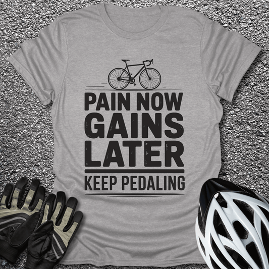 Pain Now T-Shirt in Sport Grey / S from CycleTees