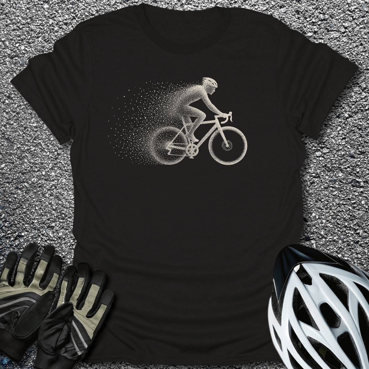 Particle Rider T-Shirt in Black / S from CycleTees
