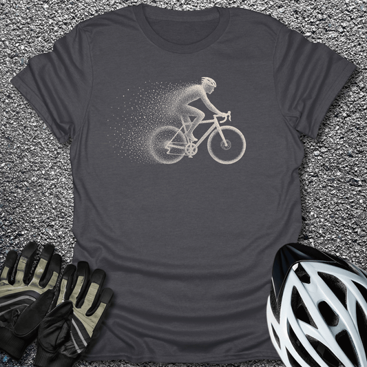 Particle Rider T-Shirt in Dark Heather / S from CycleTees