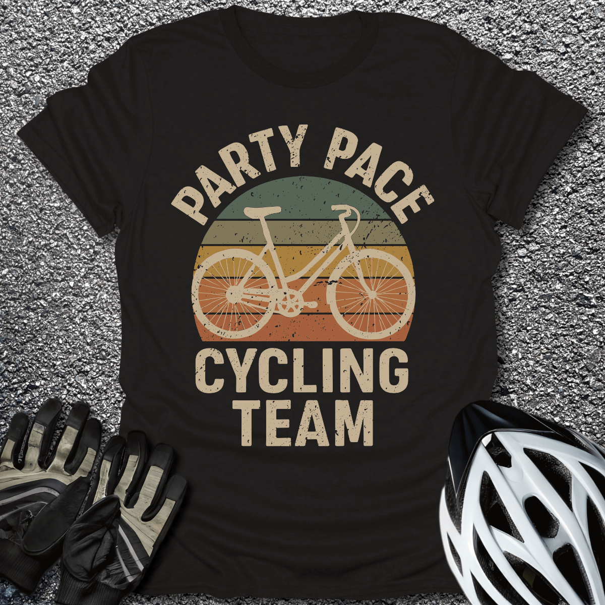 Party Pace Team T-Shirt in Black / S from CycleTees