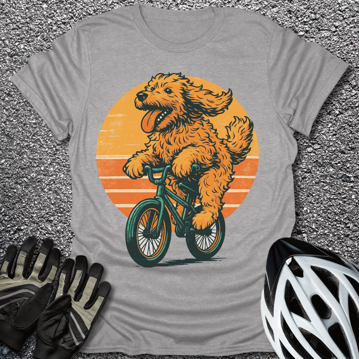 Pawsitive Vibes T-Shirt in Sport Grey / S from CycleTees
