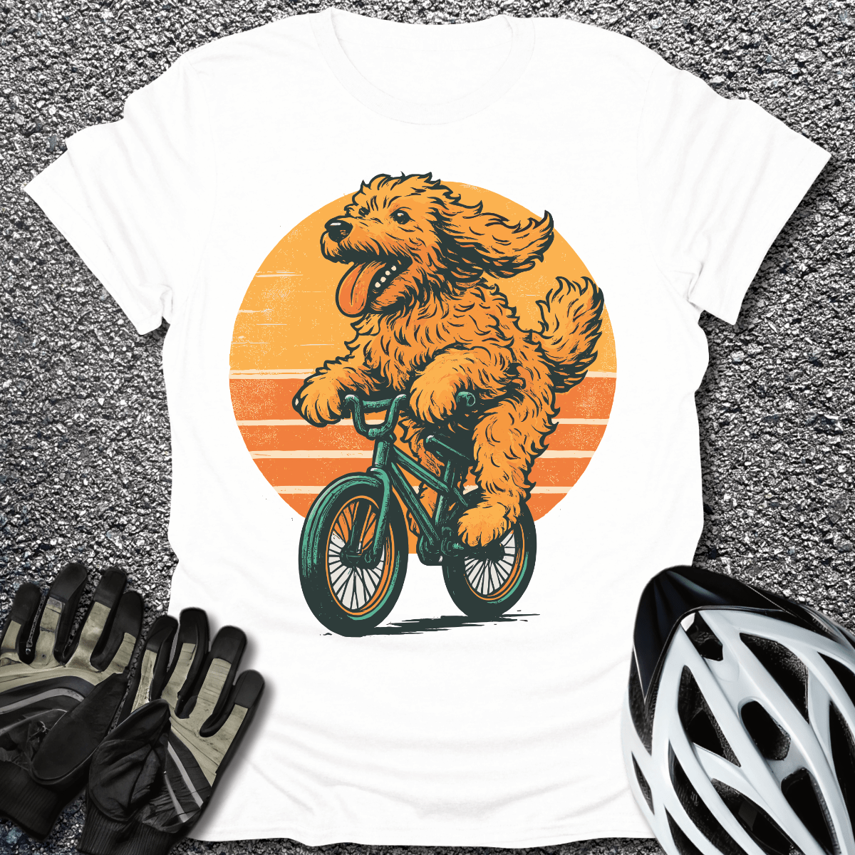 Pawsitive Vibes T-Shirt in White / S from CycleTees