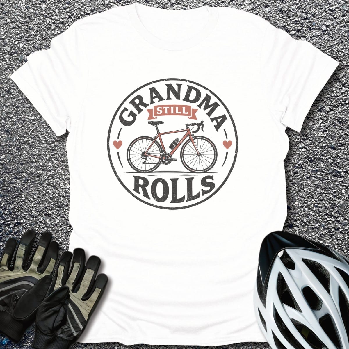 Pedal On T-Shirt in White / S from CycleTees