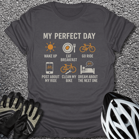 Perfect Day T-Shirt in Dark Heather / S from CycleTees