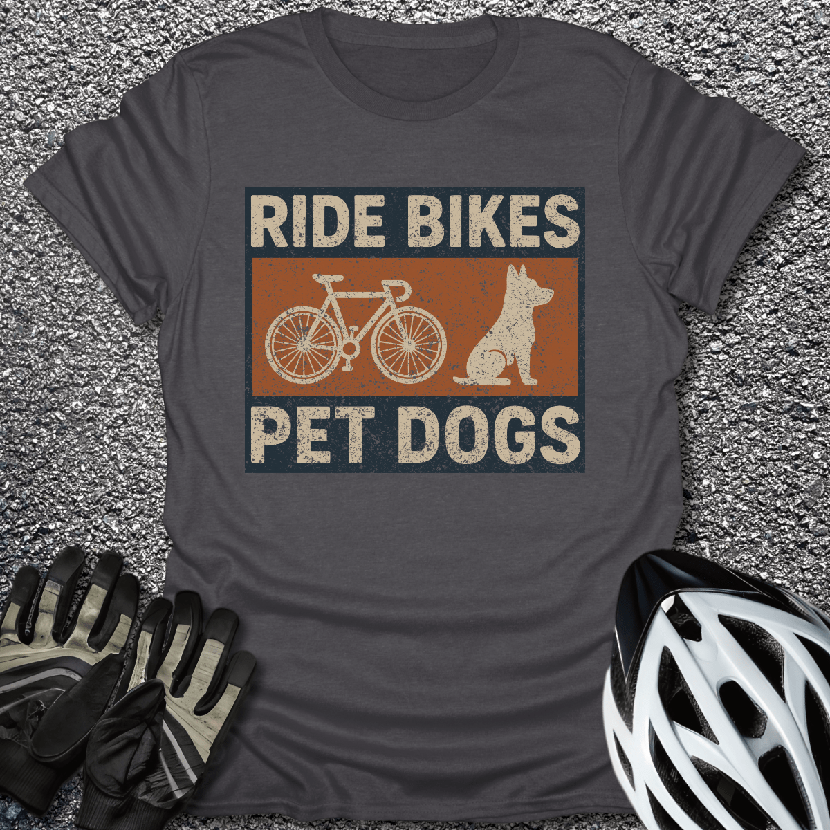 Pet Dogs T-Shirt in Dark Heather / S from CycleTees