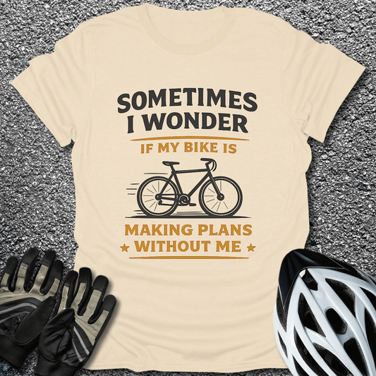Plans Without Me T-Shirt in Natural / S from CycleTees
