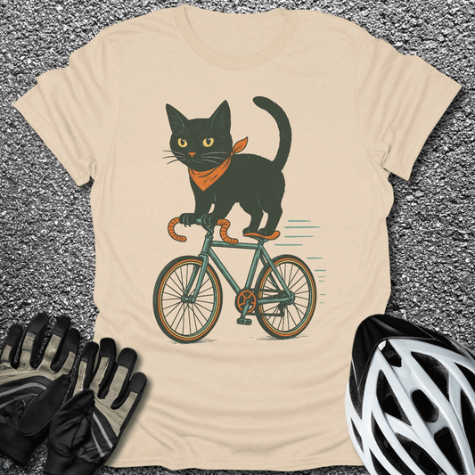 Purrfect Balance T-Shirt in Sand / S from CycleTees