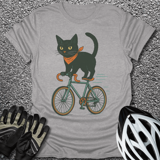 Purrfect Balance T-Shirt in Sport Grey / S from CycleTees