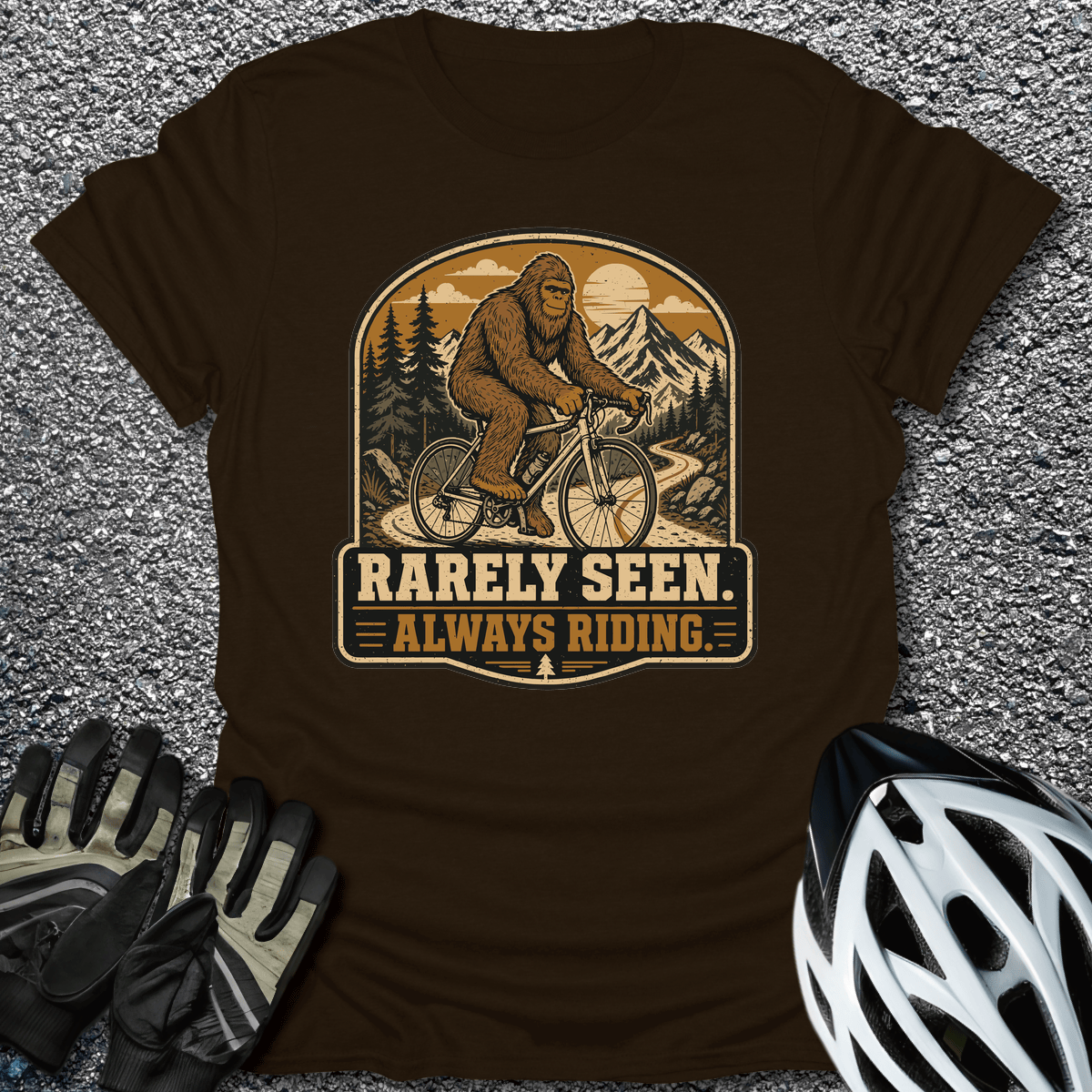 Rarely Seen T-Shirt in Dark Chocolate / S from CycleTees