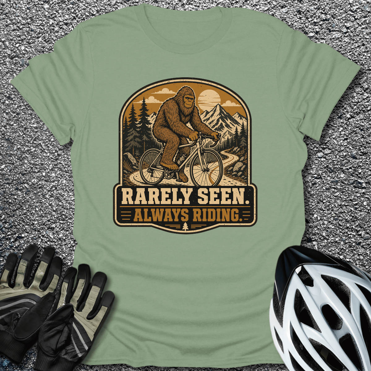 Rarely Seen T-Shirt in Sage / S from CycleTees