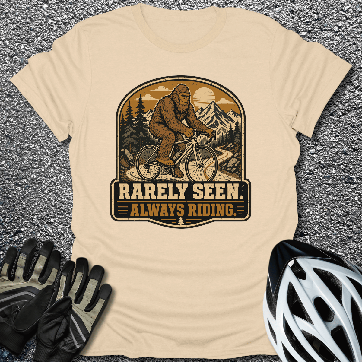 Rarely Seen T-Shirt in Sand / S from CycleTees