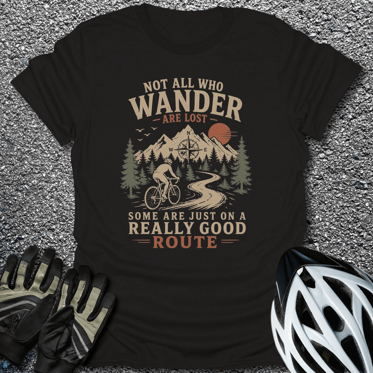Really Good Route T-Shirt in Black / S from CycleTees
