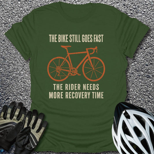 Recovery Time T-Shirt in Military Green / S from CycleTees